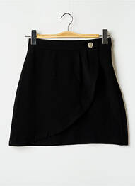 Jupe courte coupe évasée noir BOBBIE&BOB femme