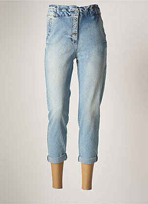 Pantalon 7/8 stretch taille normale bleu BOBBIE&BOB femme