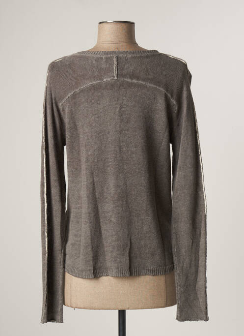 Gilet manches longues gris SANDWICH pour femme