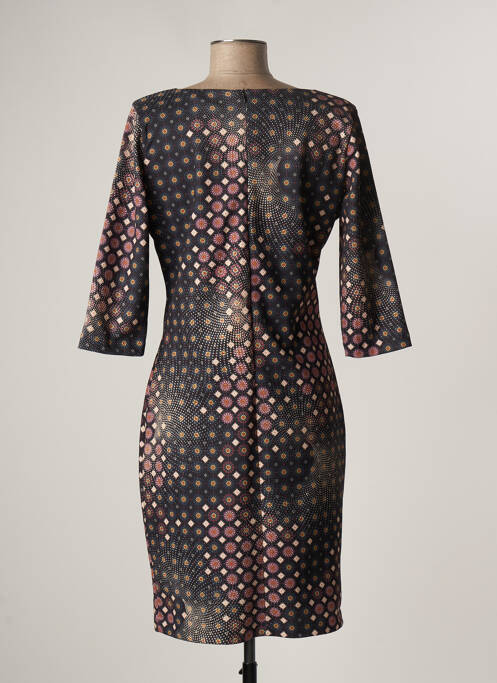 Robe mi-longue noir LA FEE MARABOUTEE pour femme