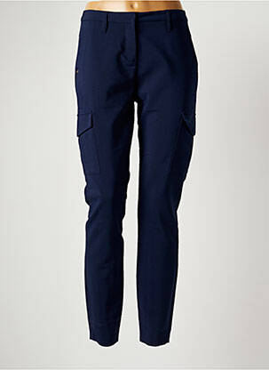 Pantalon chino tissage popeline taille normale bleu SANDWICH femme