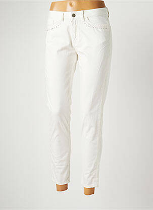 Pantalon 7/8 stretch taille normale blanc LE PETIT BAIGNEUR femme