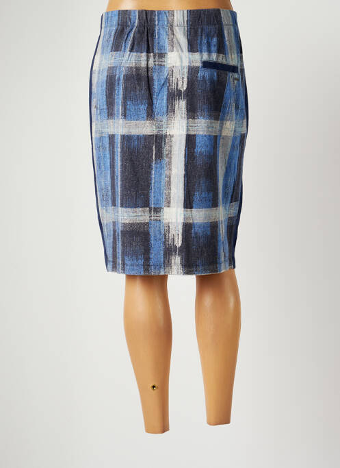 Jupe mi-longue bleu SANDWICH pour femme