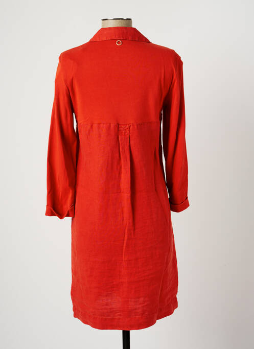 Robe mi-longue orange SANDWICH pour femme