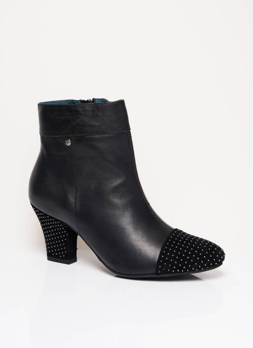 Bottines/Boots noir COULEUR POURPRE pour femme