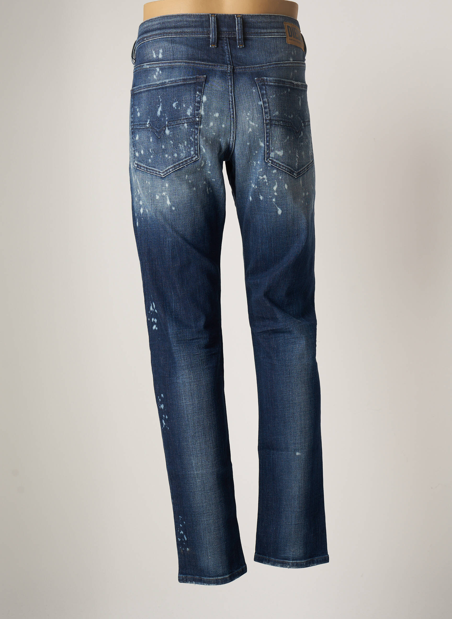 DIESEL Jeans skinny de couleur bleu en soldes pas cher 1953809 bleu00 Modz