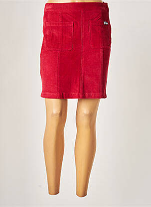Jupe courte poches rouge LEE COOPER femme