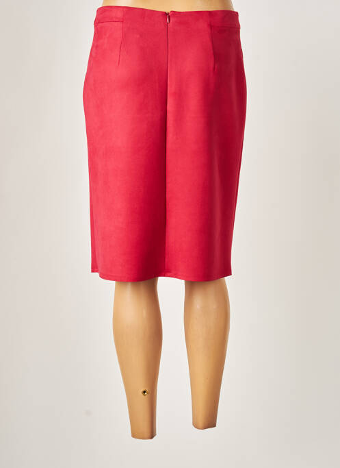 Jupe mi-longue rouge CHRISTINE LAURE pour femme