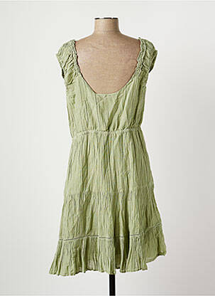 Robe mi-longue sans manche sans manche vert GUESS femme