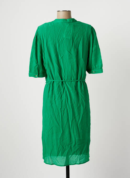 Robe mi-longue vert GEISHA pour femme