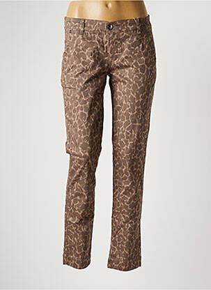 Pantalon droit stretch taille normale beige STREET ONE femme