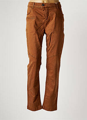 Pantalon slim stretch taille normale marron STREET ONE femme