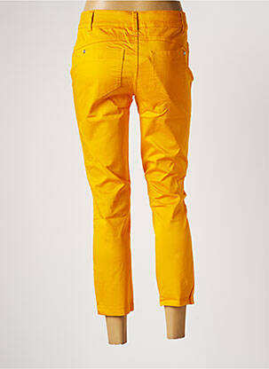 Pantalon 7/8 stretch taille normale jaune STREET ONE femme