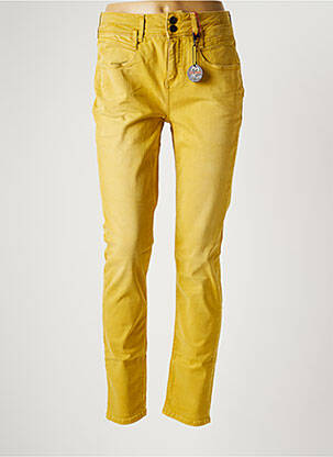 Pantalon slim jaune STREET ONE pour femme