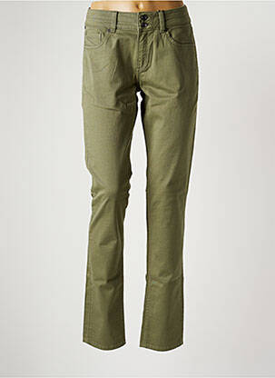 Pantalon slim vert Q/S DESIGNED BY pour femme
