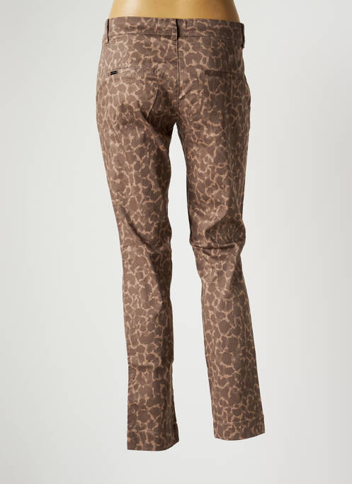 Pantalon droit stretch taille normale beige STREET ONE femme