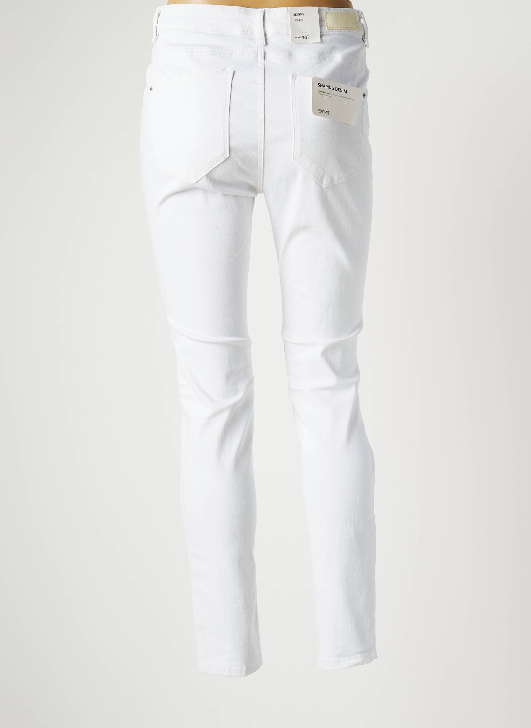 tråd Sætte lærred Esprit Jeans Coupe Slim Femme De Couleur Blanc En Destockage 1969221-blanc0  - Modz