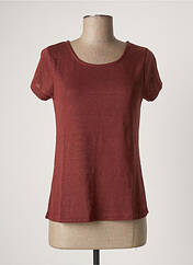 T-shirt marron DEELUXE pour femme seconde vue