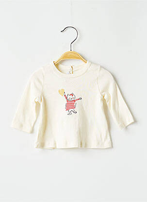 T-shirt beige PETIT BATEAU pour fille
