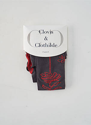 Collants gris CLOVIS & CLOTHILDE pour femme