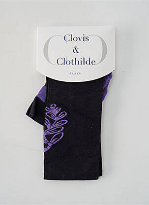 Collants noir CLOVIS & CLOTHILDE pour femme