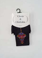Collants noir CLOVIS & CLOTHILDE pour femme seconde vue