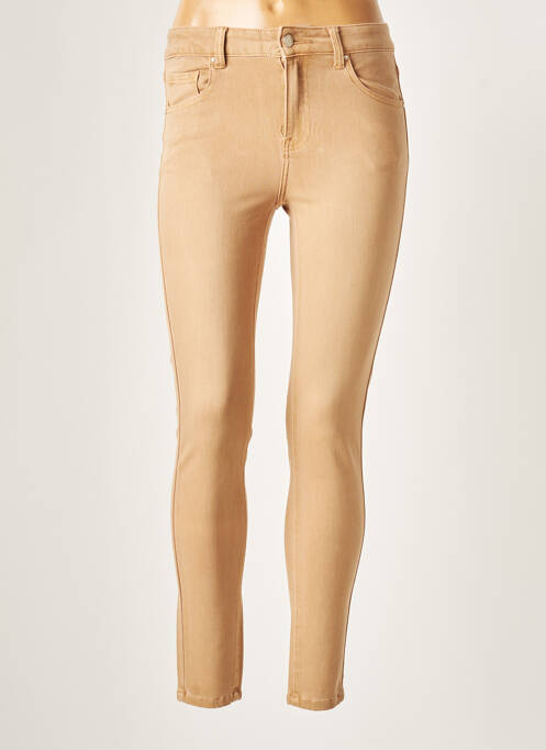 Jeans skinny beige TOXIK3 pour femme