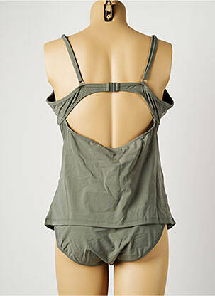 Maillot de bain maternité stretch vert CACHE COEUR femme
