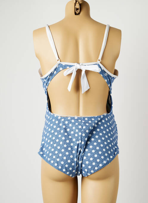 Maillot de bain maternité stretch bleu CACHE COEUR femme