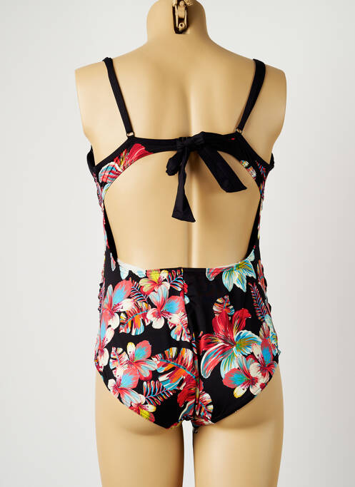 Maillot de bain maternité imprimé fleurs noir CACHE COEUR femme