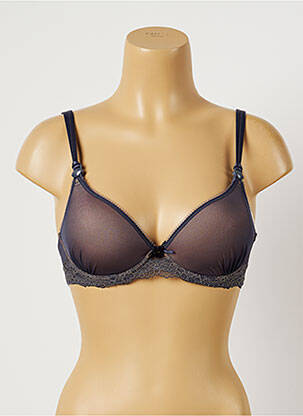 Lingerie maternité stretch bleu CACHE COEUR femme