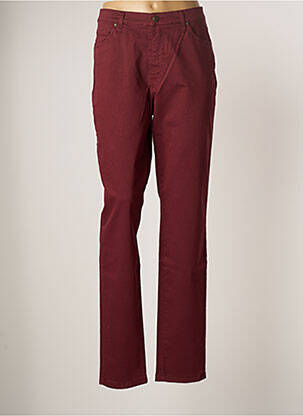 Pantalon slim rouge LCDN pour femme