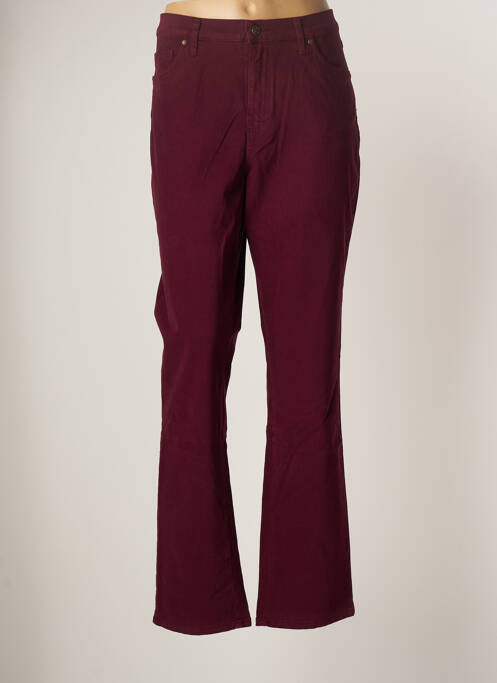 Pantalon droit rouge LCDN pour femme