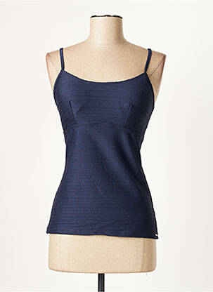 Haut de maillot de bain stretch haut soutien-gorge moulé bleu MOONTIDE femme