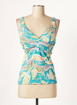 Haut de maillot de bain stretch haut soutien-gorge moulé vert MOONTIDE femme