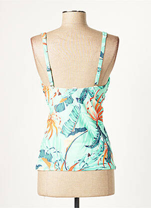 Haut de maillot de bain stretch haut soutien-gorge moulé vert MOONTIDE femme