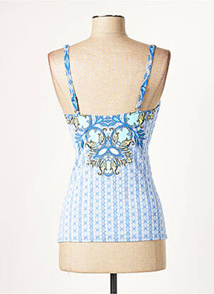 Haut de maillot de bain stretch haut soutien-gorge moulé bleu MOONTIDE femme
