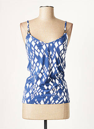 Haut de maillot de bain stretch haut soutien-gorge moulé bleu MOONTIDE femme