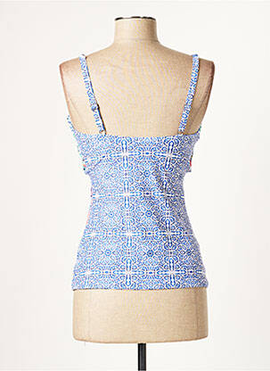 Haut de maillot de bain stretch haut soutien-gorge moulé bleu MOONTIDE femme
