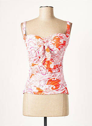 Haut de maillot de bain stretch haut soutien-gorge moulé orange MOONTIDE femme