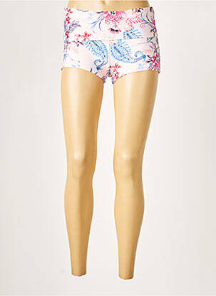 Bas de maillot de bain imprimé fleurs short rose SEAFOLLY femme