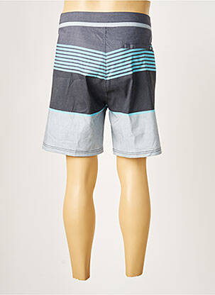 Short de bain imprimé rayures gris WAXX homme