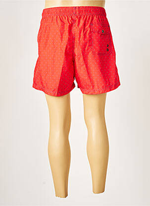 Short de bain imprimé fantaisie rouge NISKO homme
