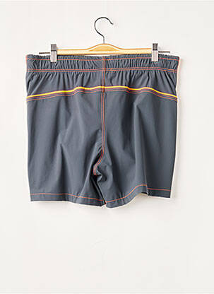 Short de bain effet matière satinée gris RAMATUELLE homme