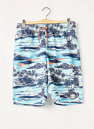 Short de bain effet matière satinée bleu PROTEST garcon
