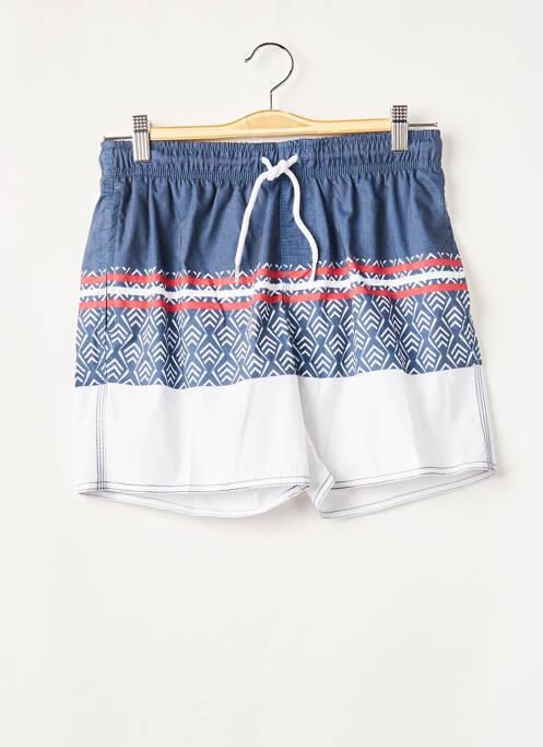 Short de bain imprimé fantaisie bleu WAXX homme