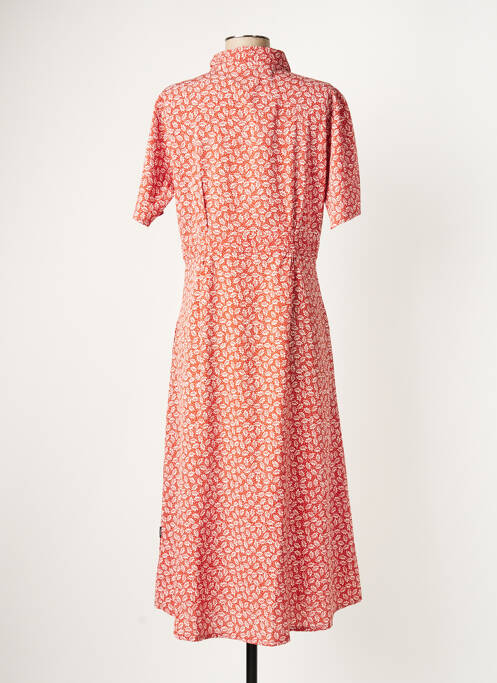 Robe mi-longue orange PROTEST pour femme