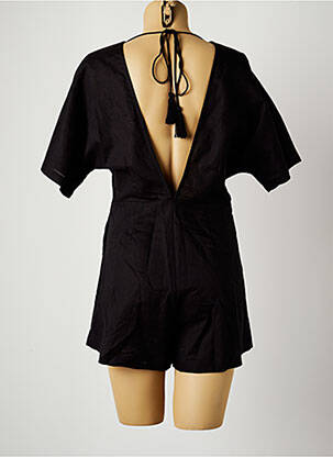 Combishort fermeture boutonnée sur le devant manches courtes noir SEAFOLLY femme