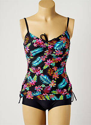 Tankini imprimé fleurs noir SUN PROJECT femme