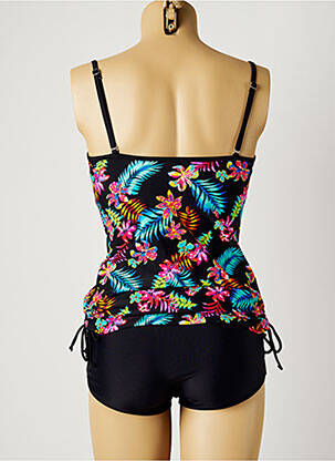 Tankini effet matière satinée noir SUN PROJECT femme